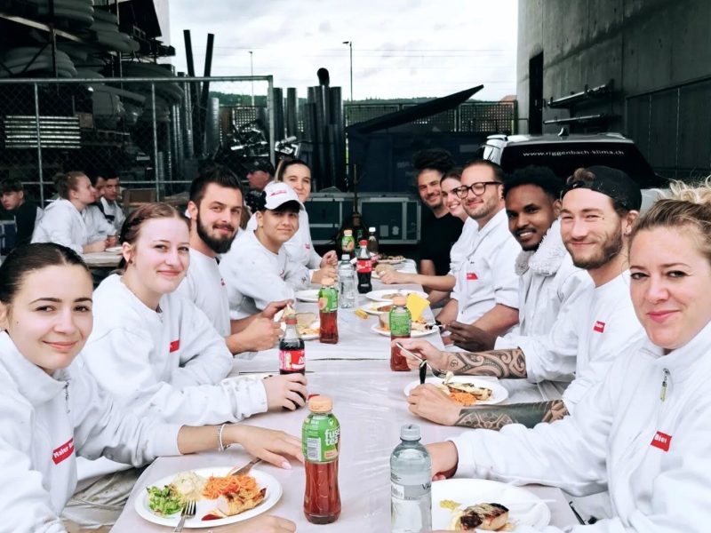 Team der Maler Bieri AG am Caparol-Grillfest