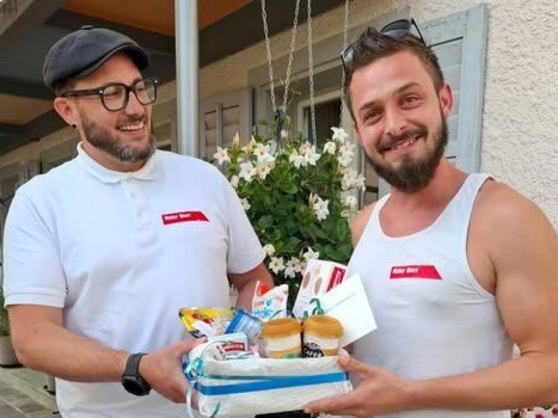 Abschied von John beim Team der Maler Bieri AG