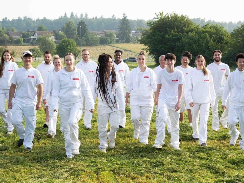 Team der Maler Bieri AG beim Fotoshooting