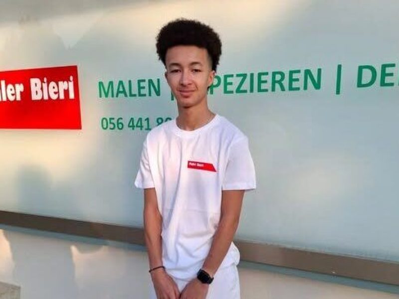 Noah, neues Teammitglied der Maler Bieri AG